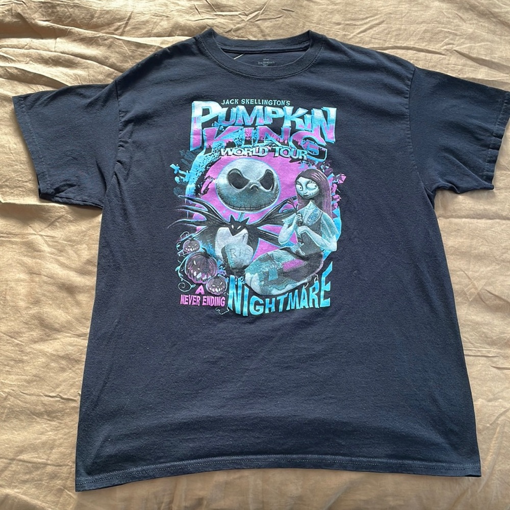 Nightmare Before Christmas Disney shirt  Tim Burton NMBC Jack & Sally Hot Topic